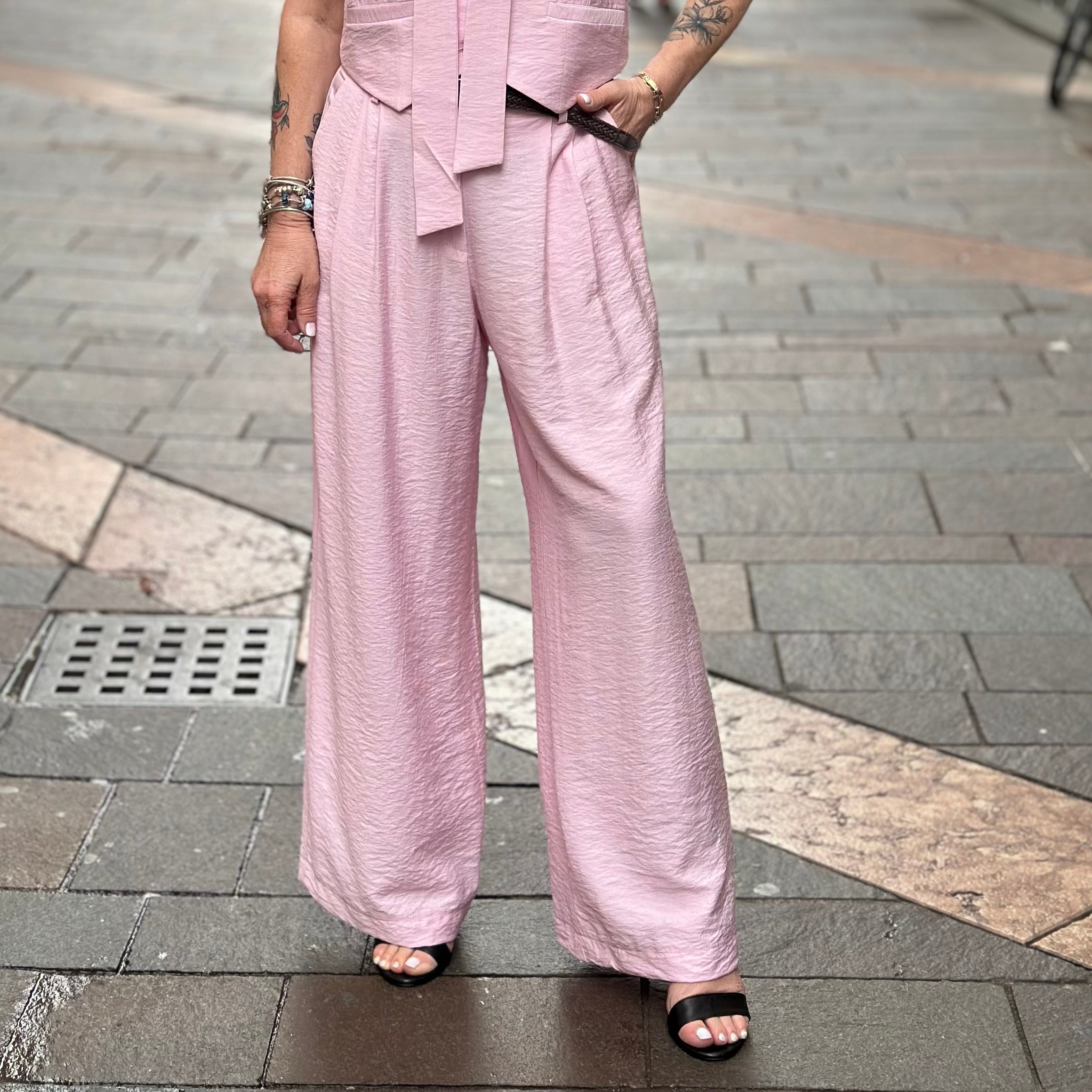 Pantaloni rosa Susy mix