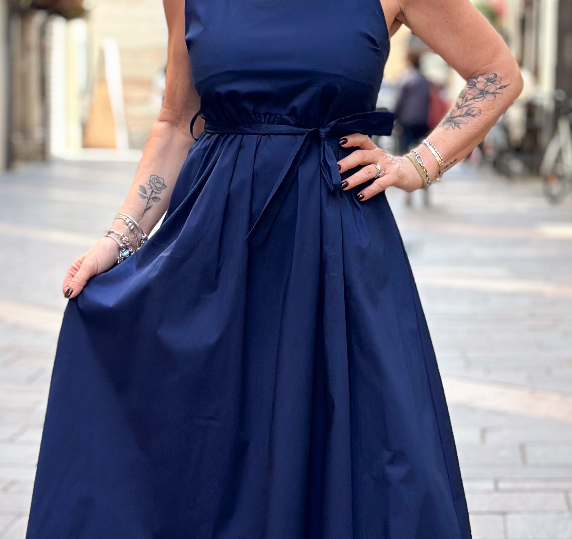Abito Amber - SusyMix 100%cotone - Blu