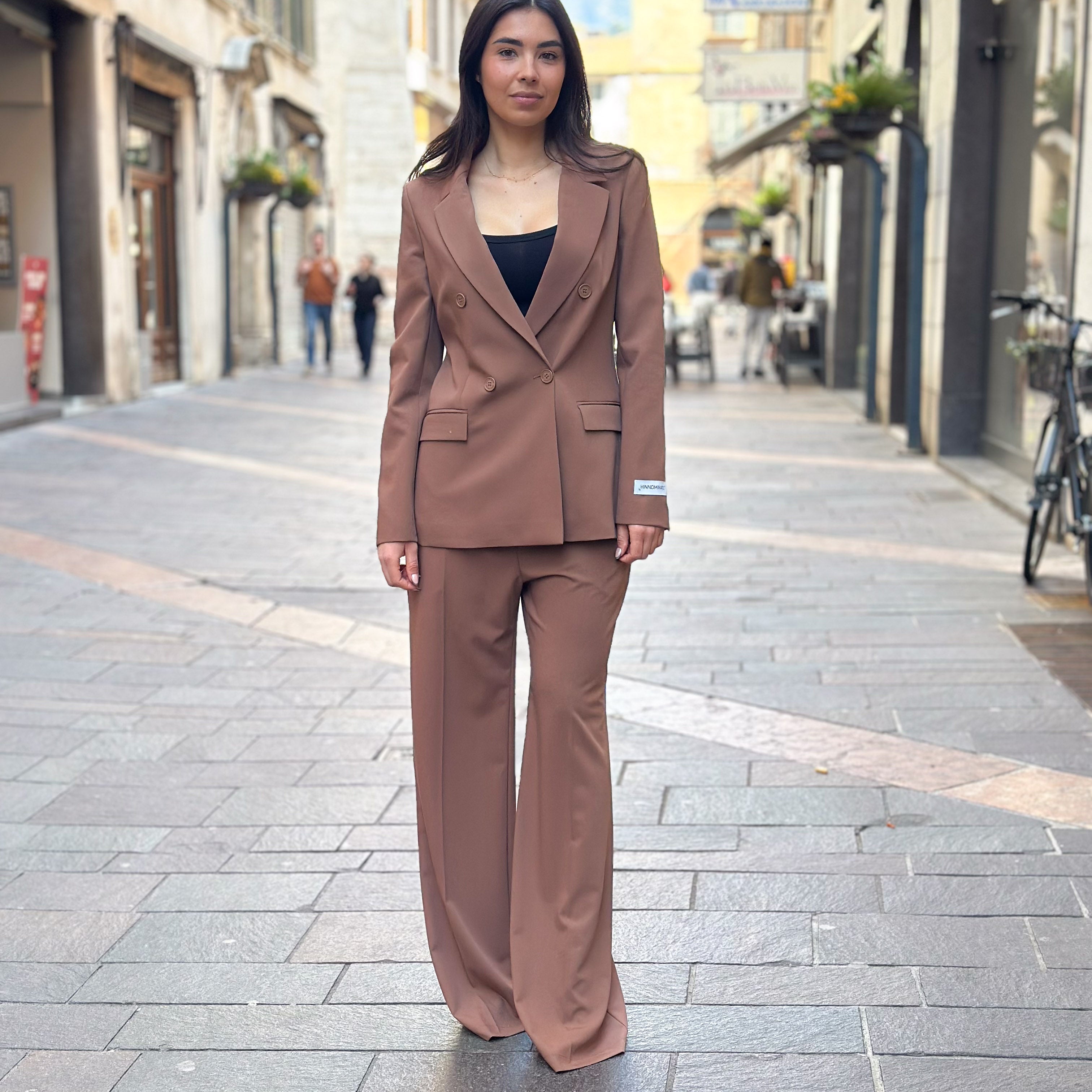 Blazer Hinnominate Doppiopetto - Moka, Nero