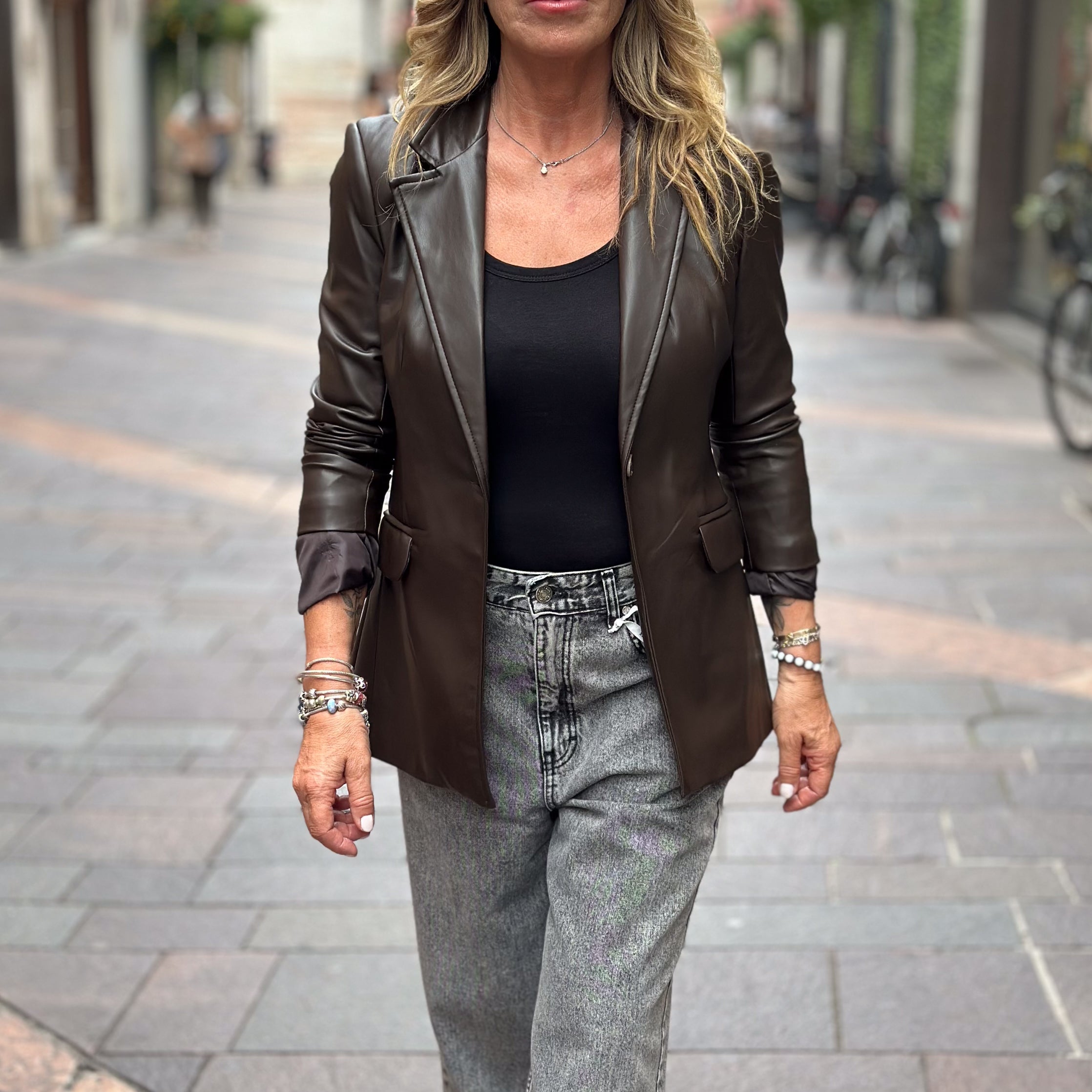 Blazer Susy Mix ecopelle