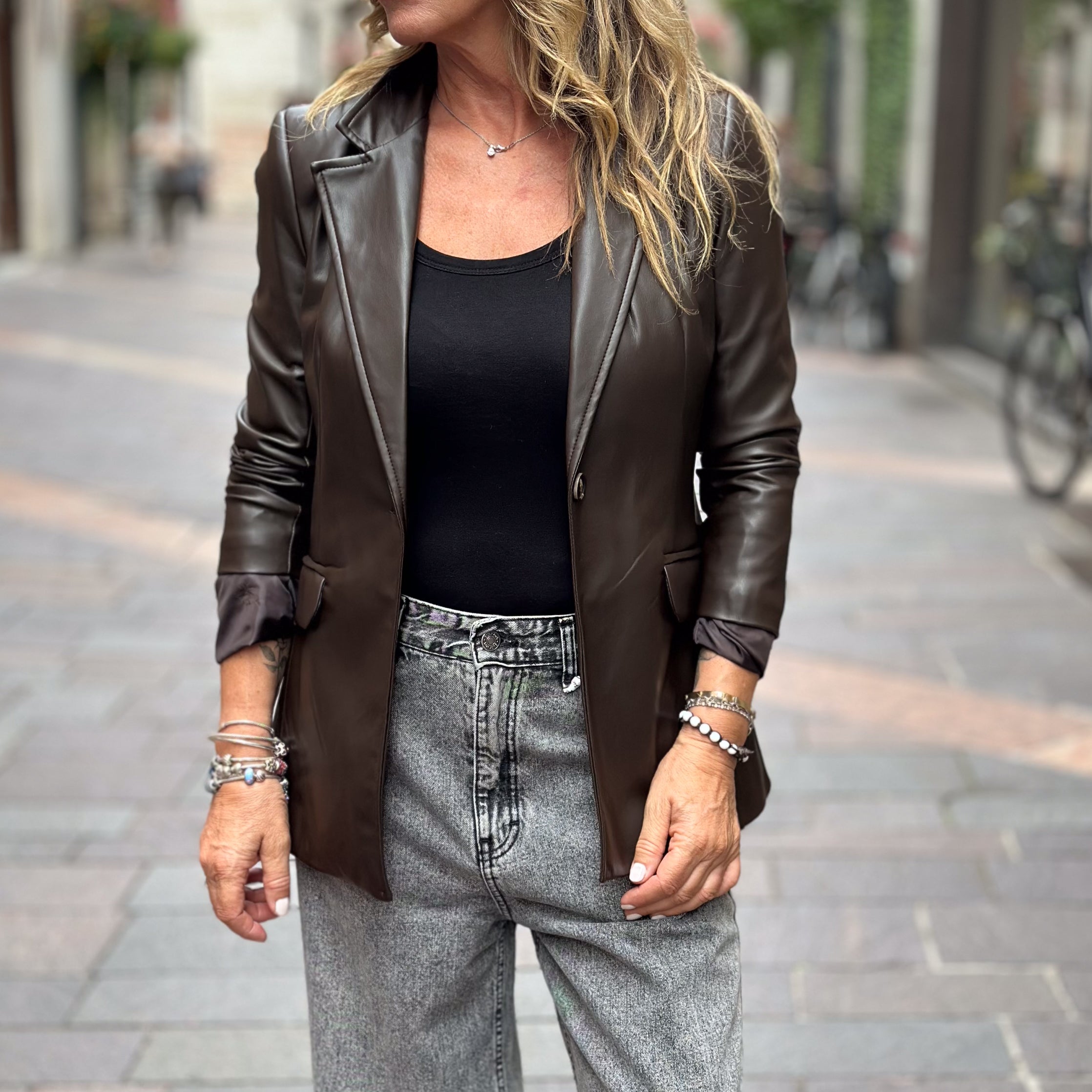 Blazer Susy Mix ecopelle