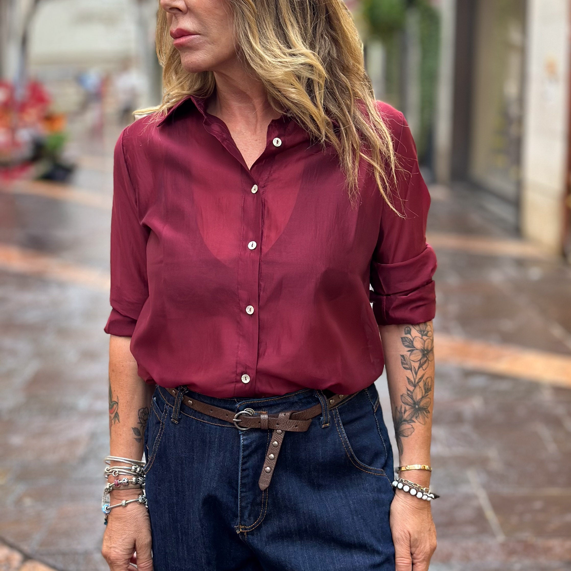 Camicia color vino - Susy Mix