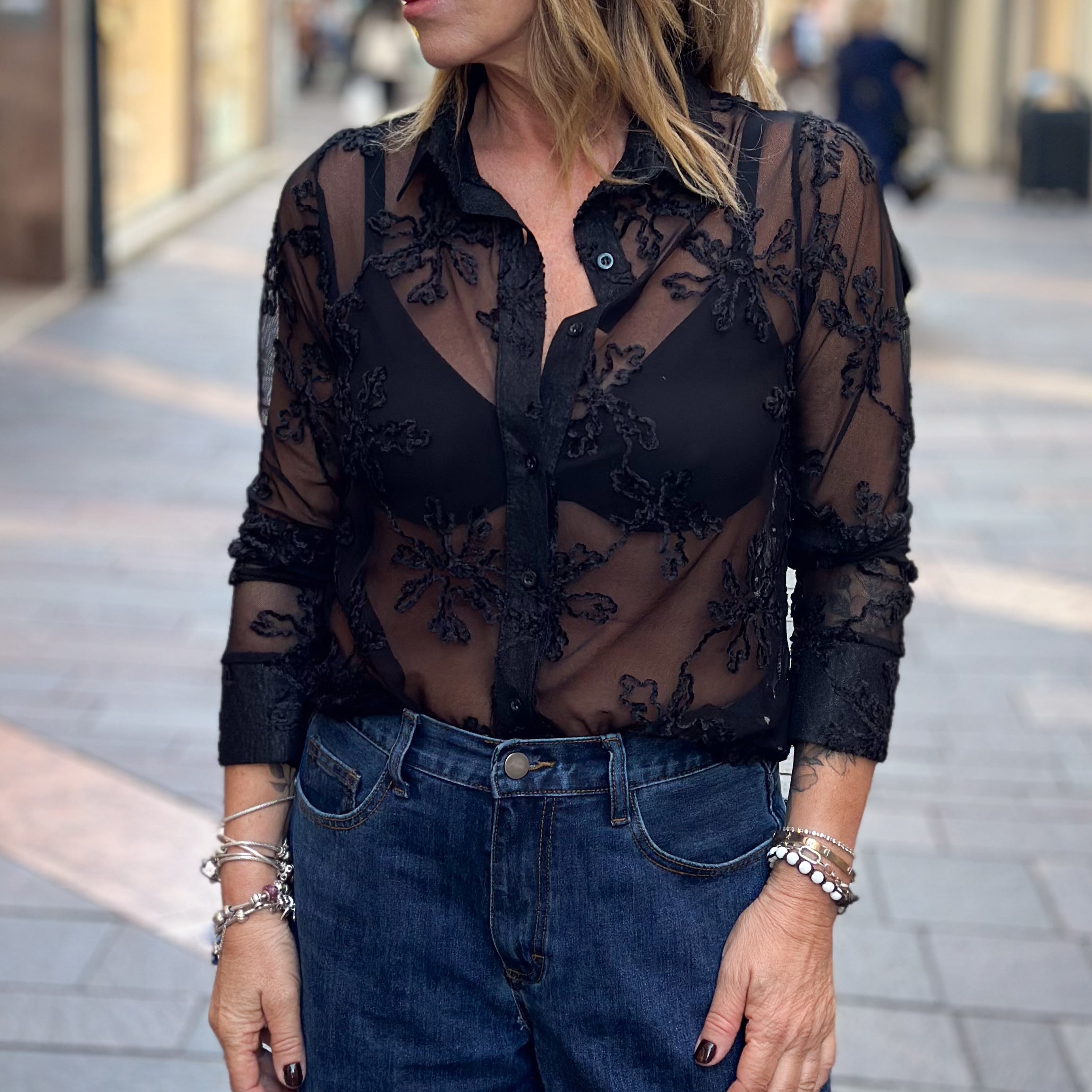 Camicia trasparente - modello Cecilia