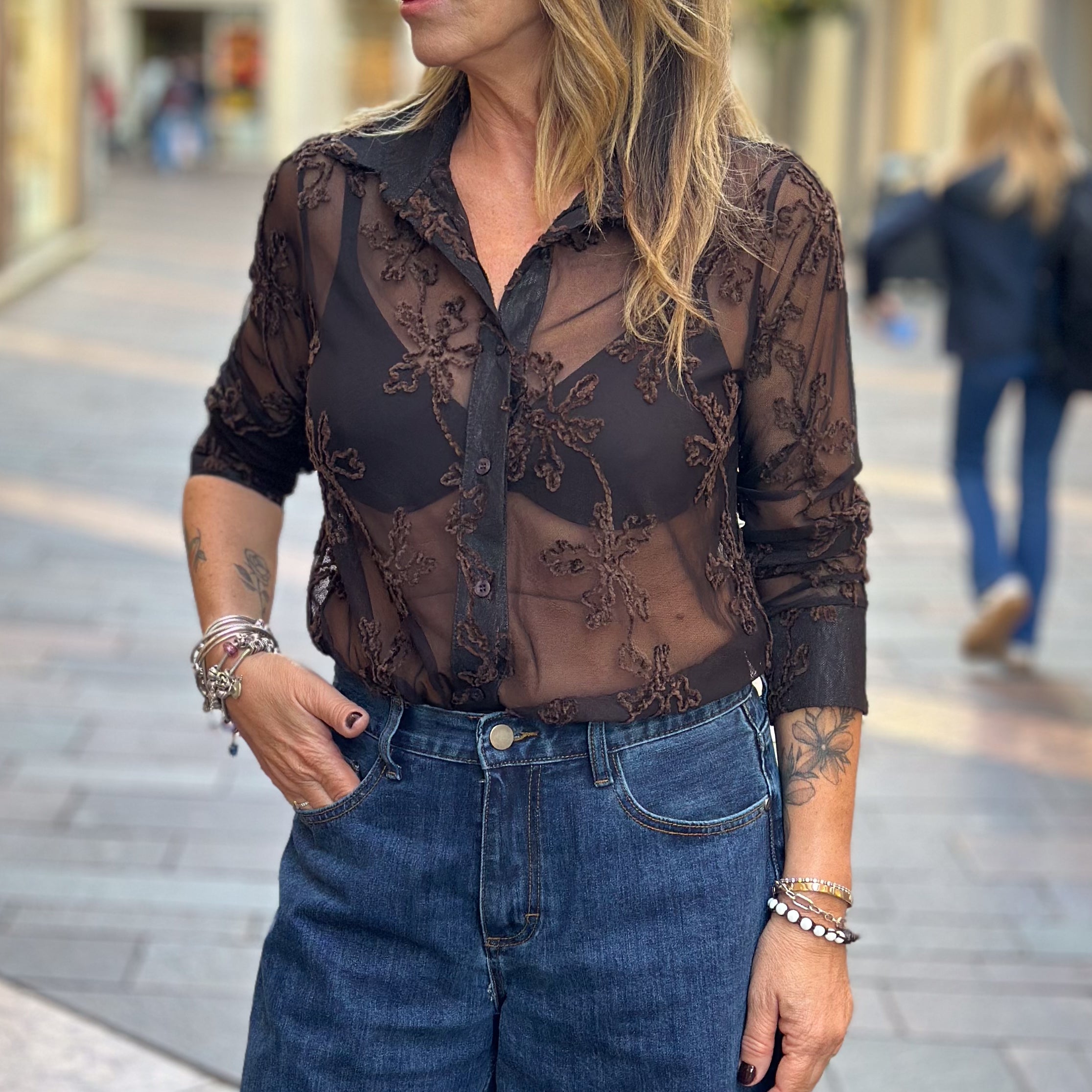 Camicia trasparente - modello Cecilia