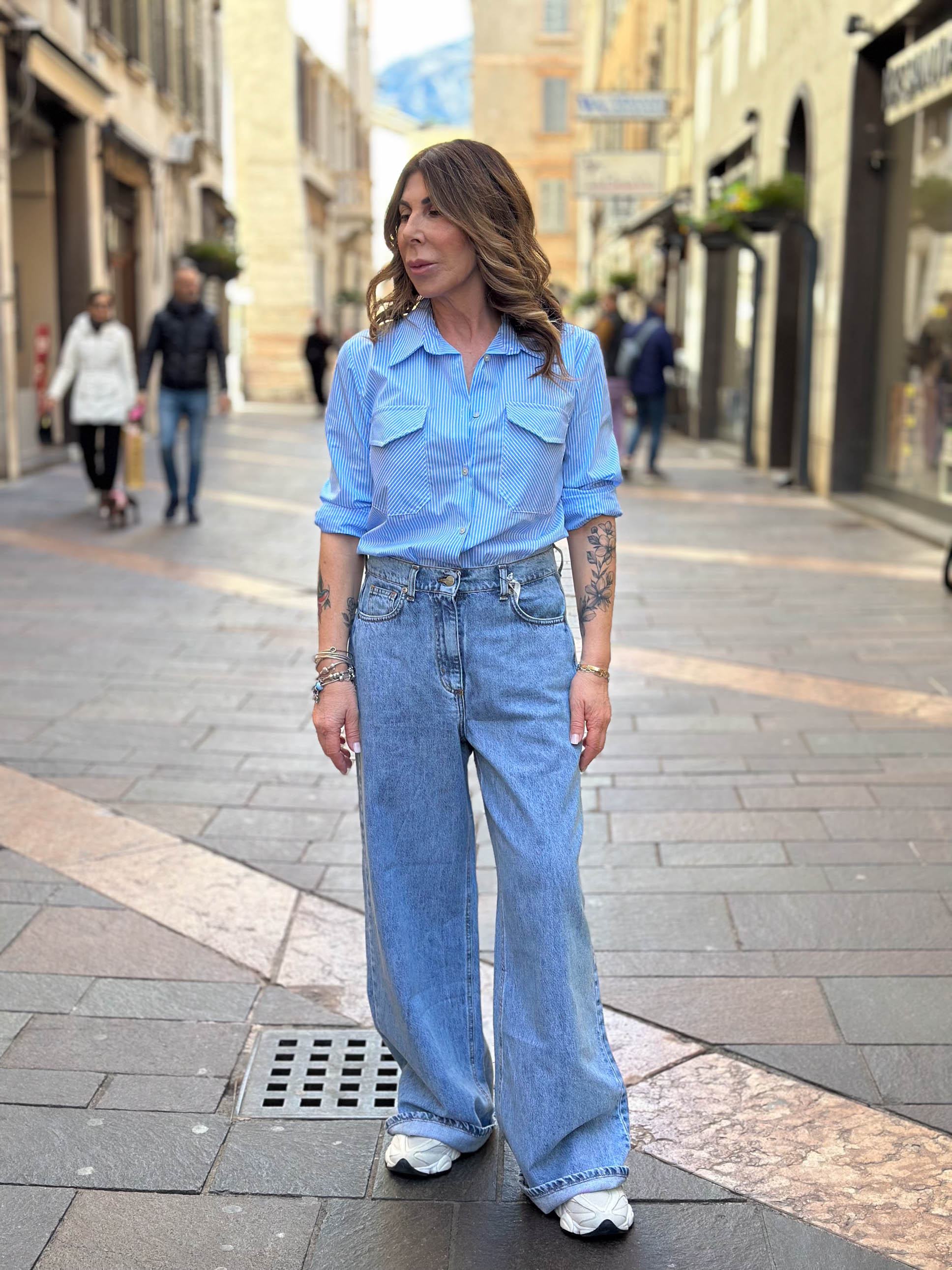 Camicia Susy Mix righe verticali