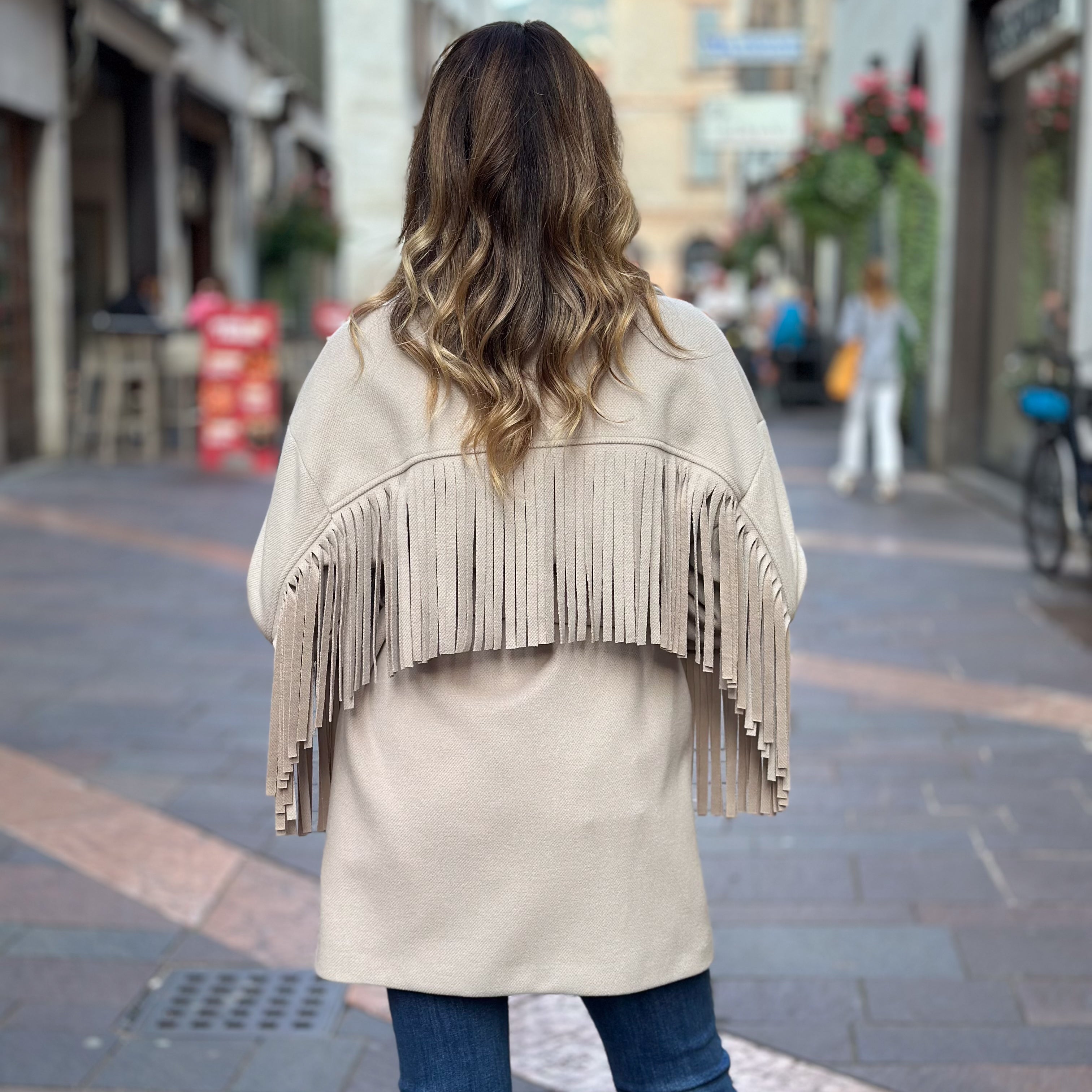 Cappotto Please con frange
