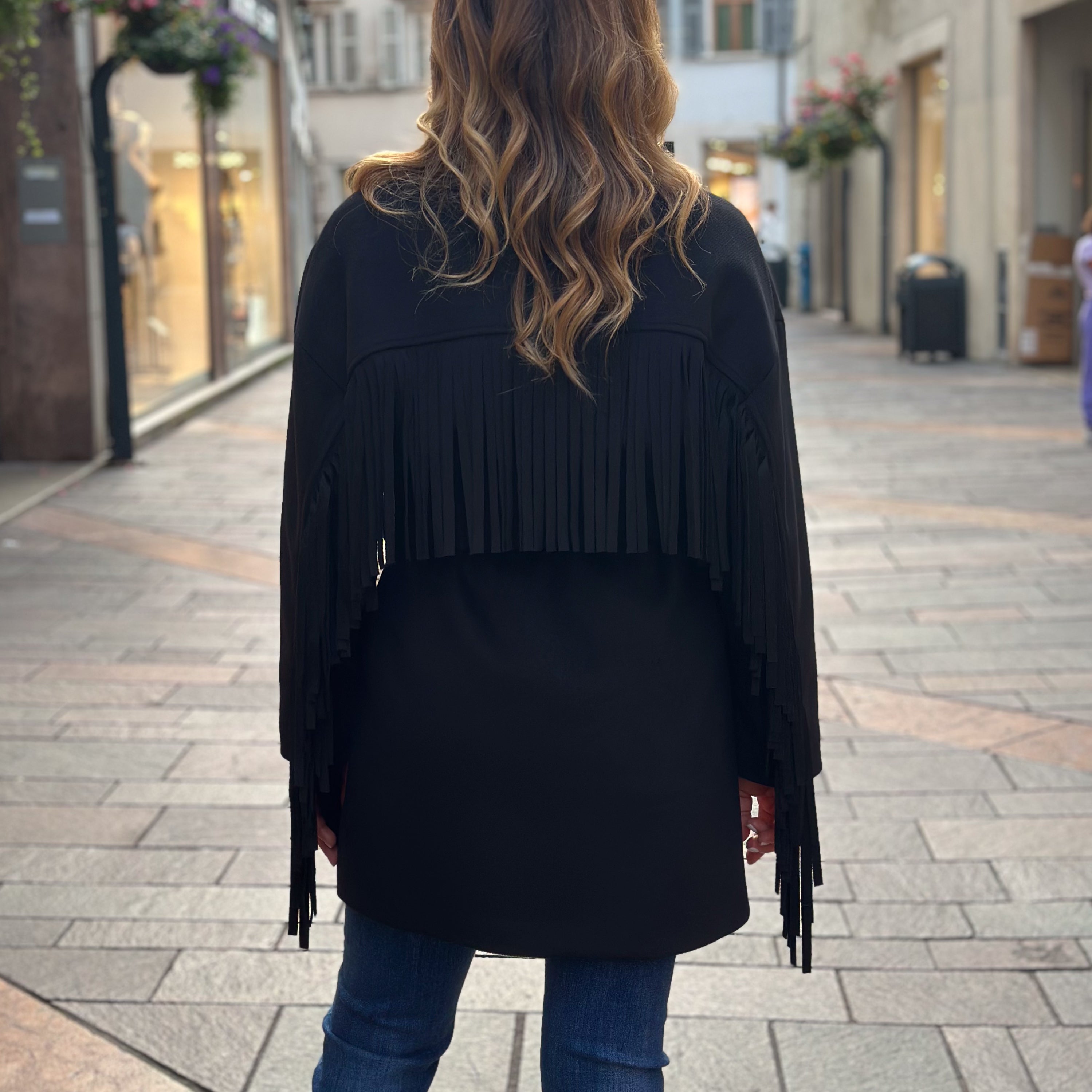 Cappotto Please con frange