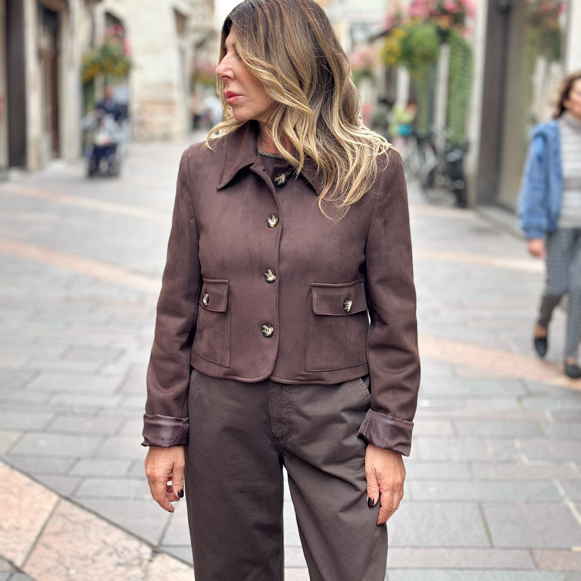 Blazer in eco dainetto Susy Mix