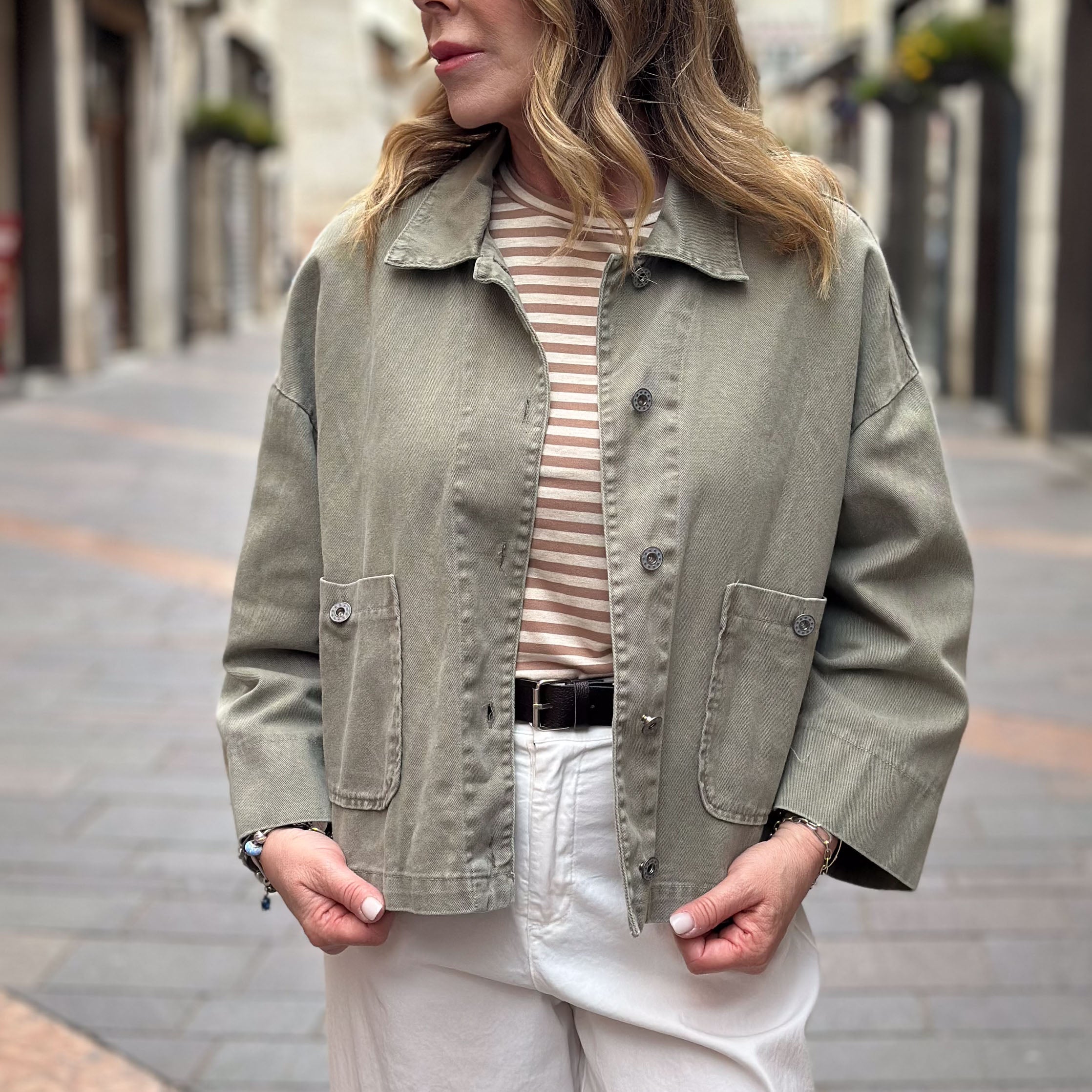 Giacca in denim - verdone