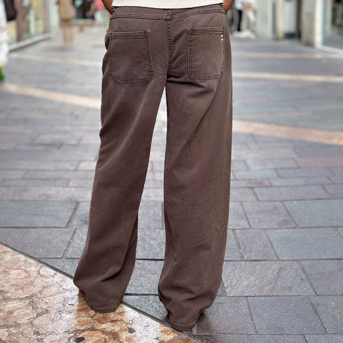 Jeans Please Wide leg - moro