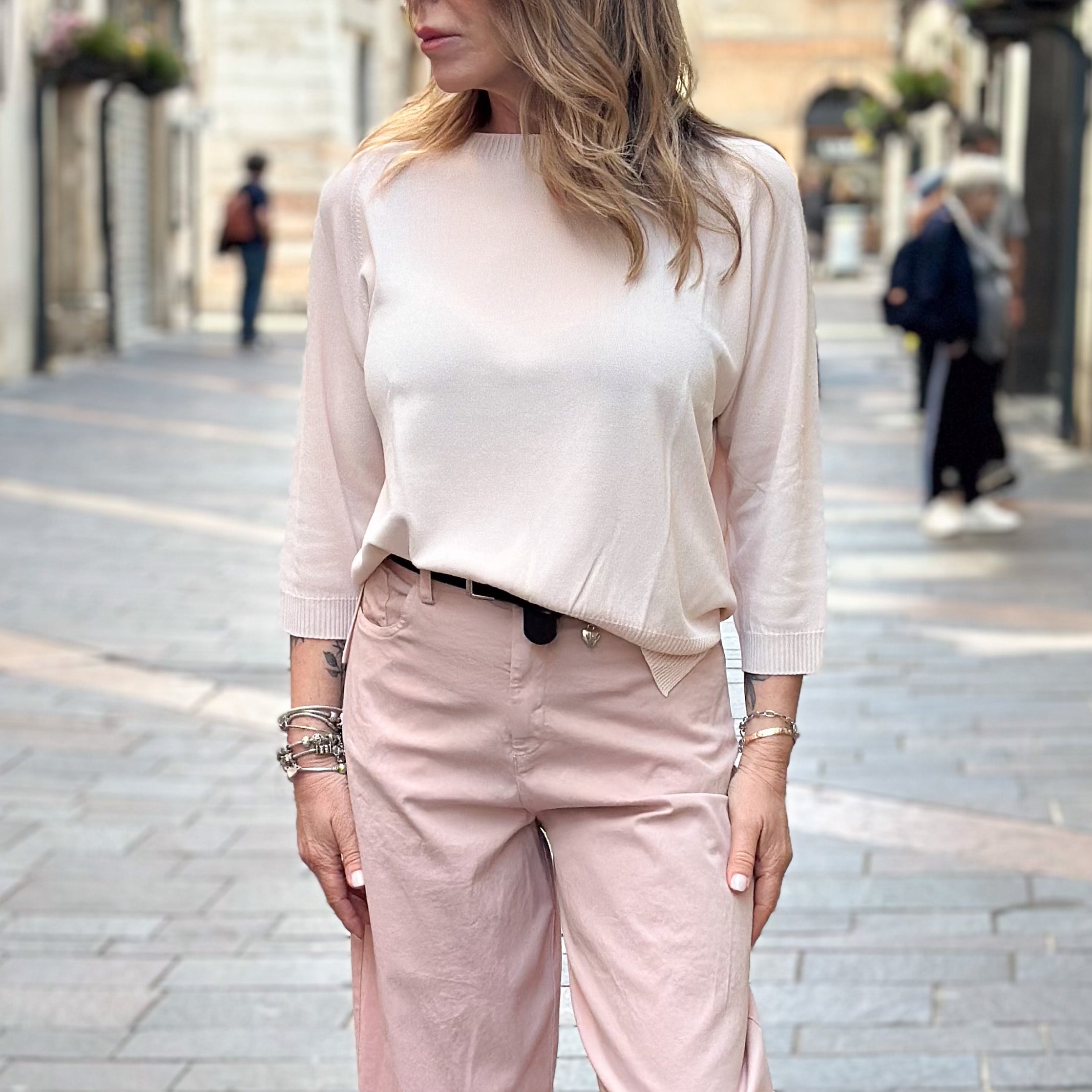 Maglietta Barchetta Susy Mix - Rosa e Cipria