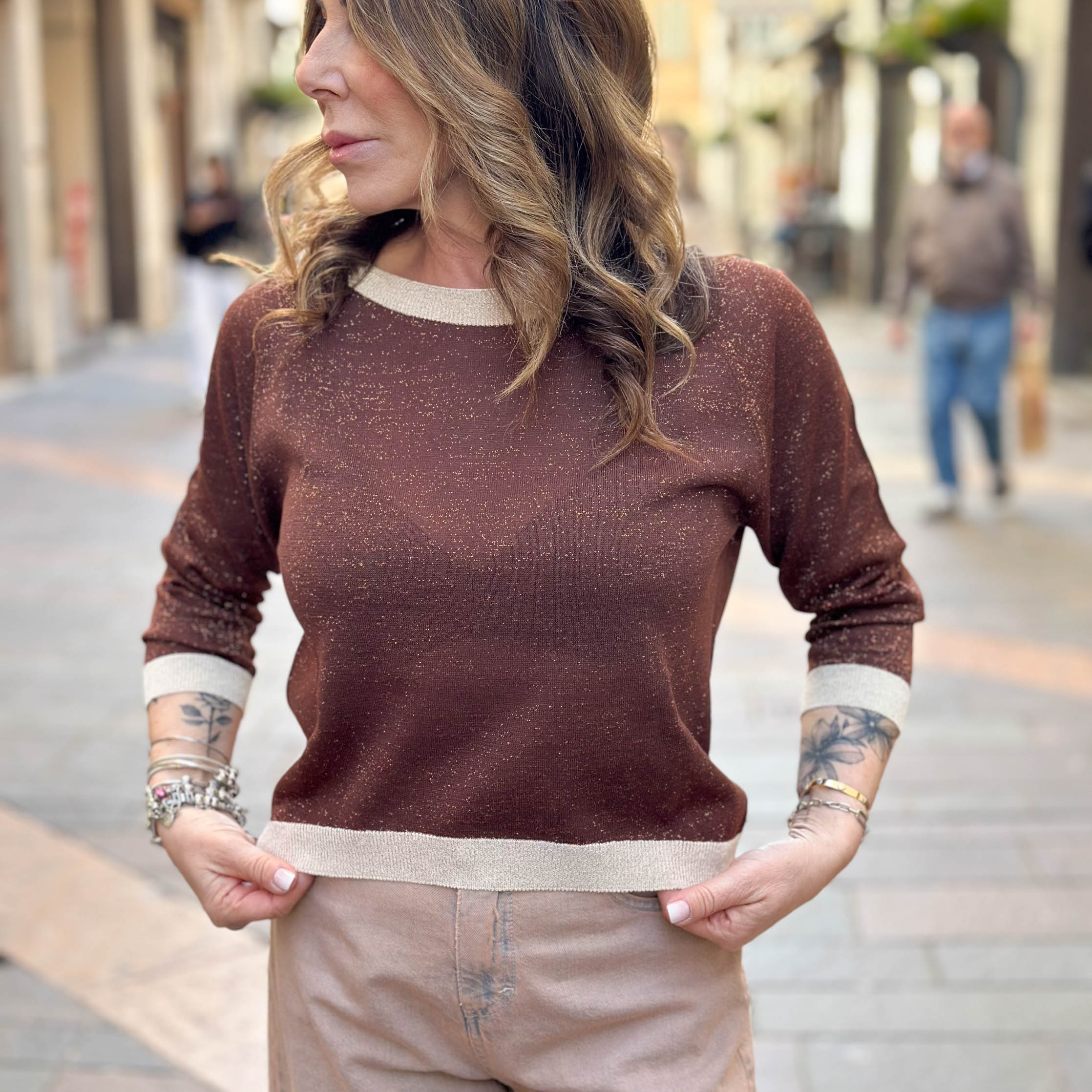 Maglioncino Lurex Susy Mix - due colori