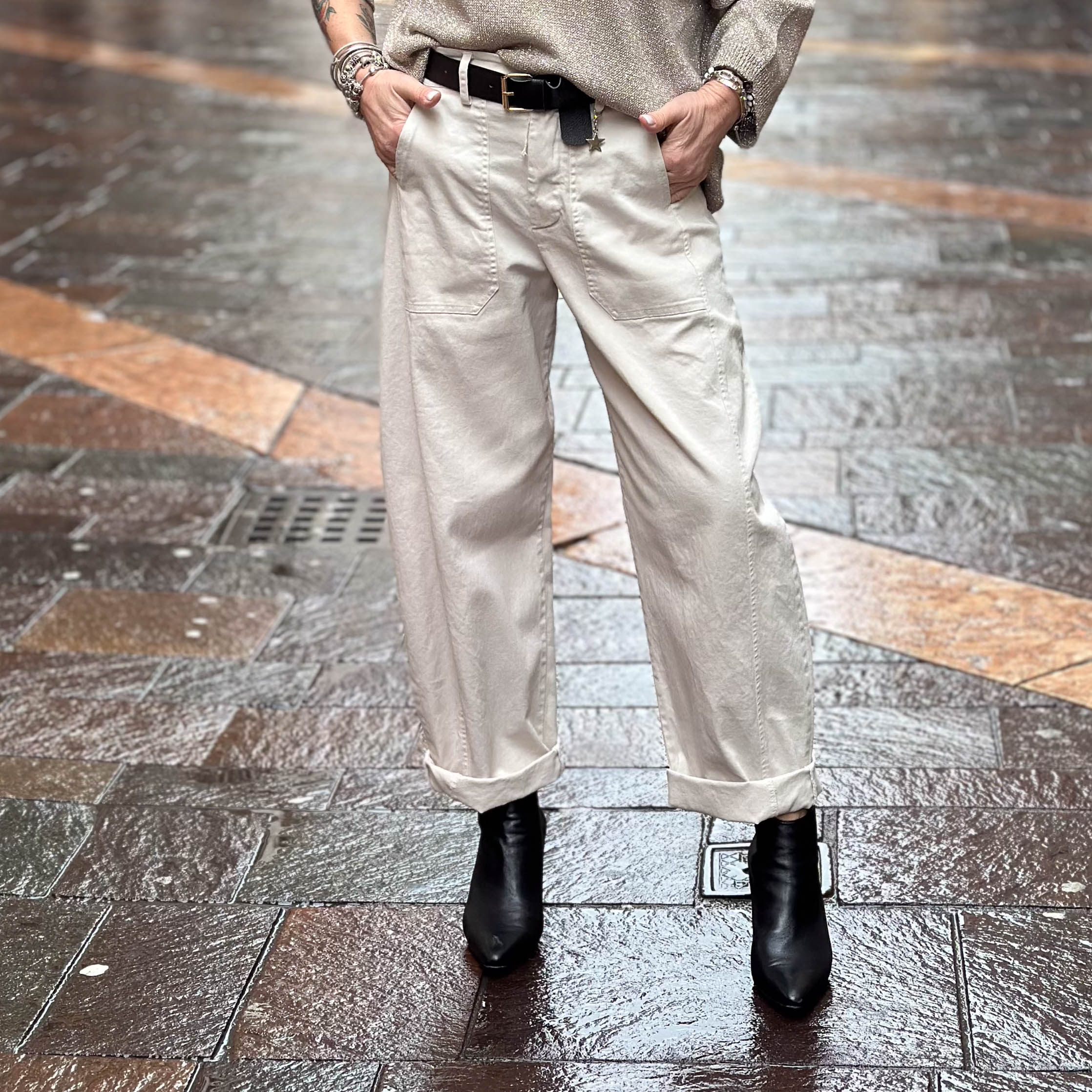 Pantaloni stellina sabbia - Susy Mix