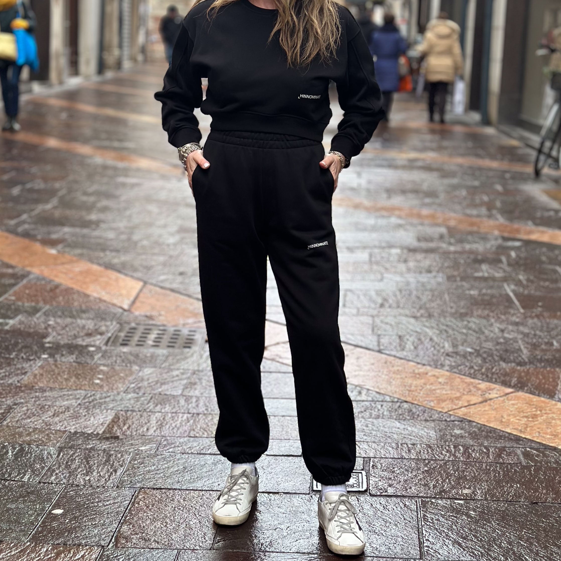 Pantaloni Hinnominate Basic - Moka , bianco, nero, burro