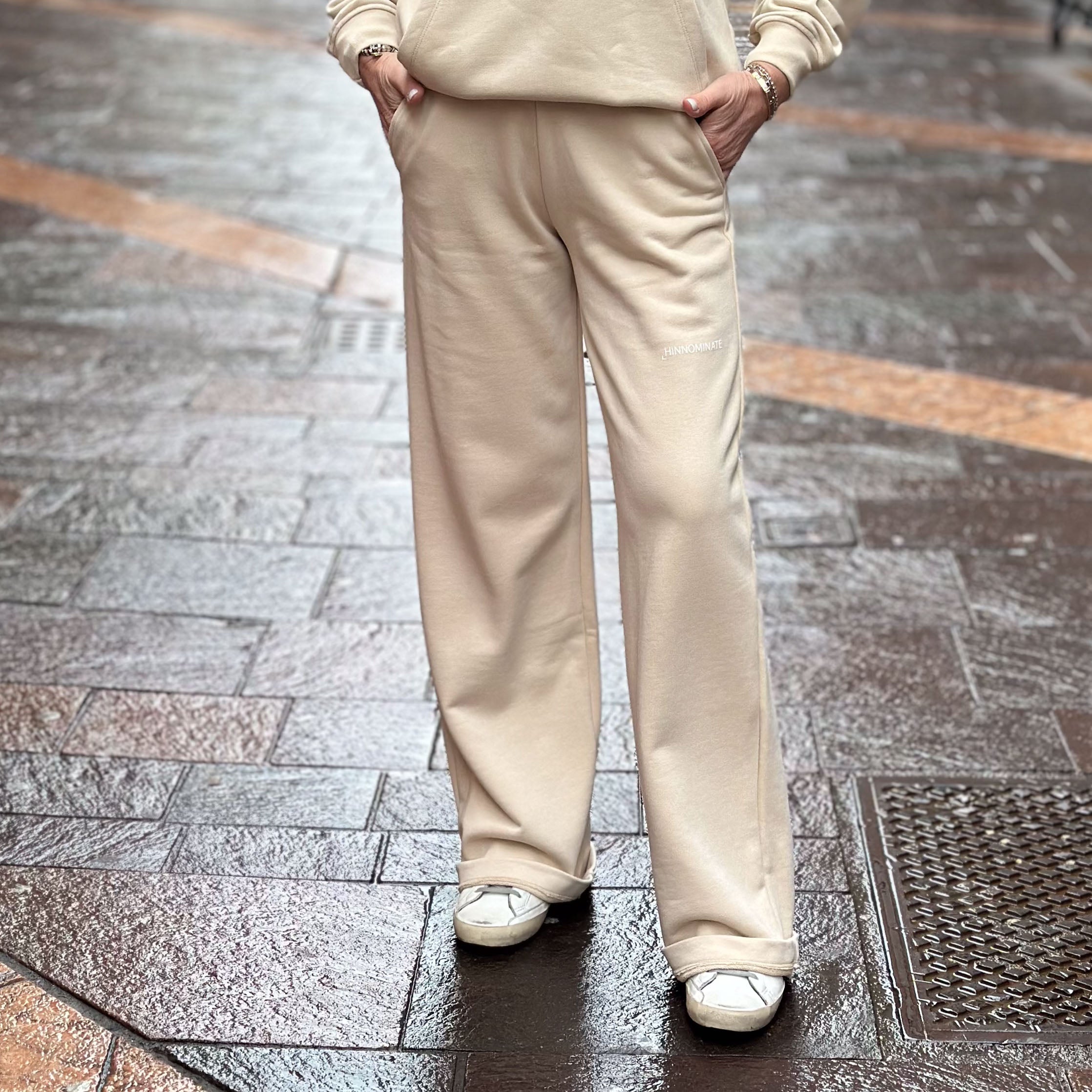 Pantaloni Hinnominate Gamba Larga - Moka e Burro