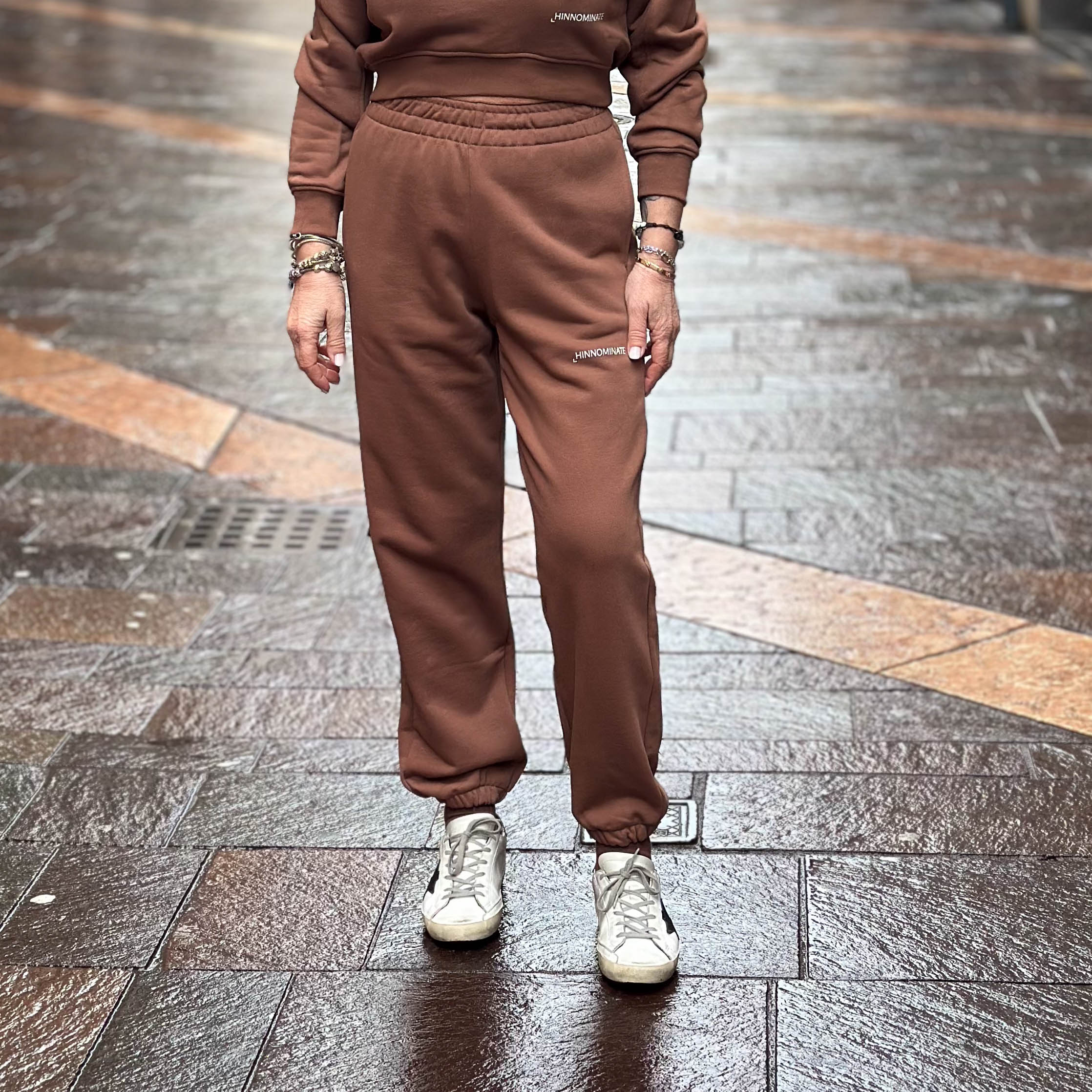 Pantaloni Hinnominate Basic - Moka , bianco, nero, burro