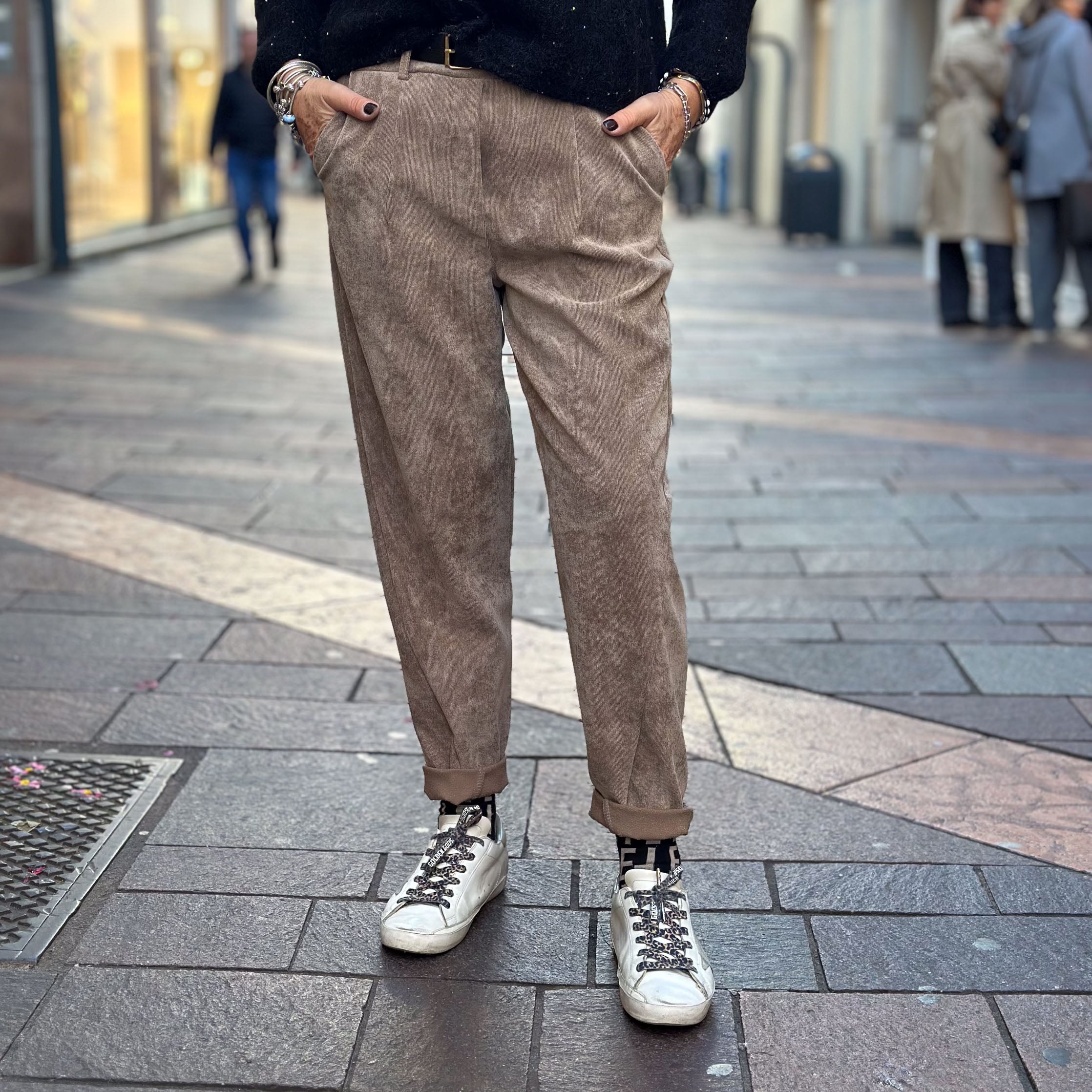 Pantaloni Velluto Susy Mix