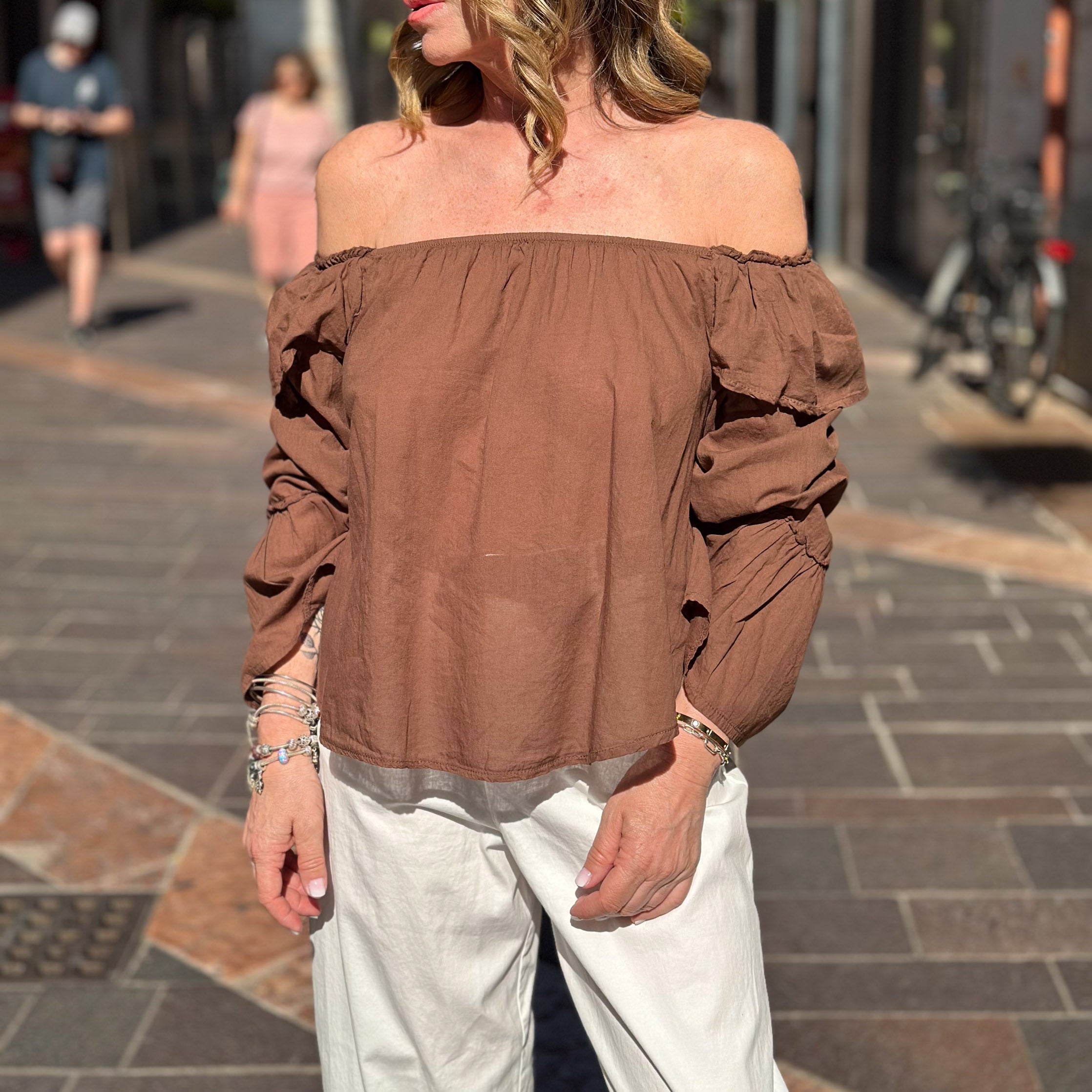 Camicia Two Way - azzurra e marrone
