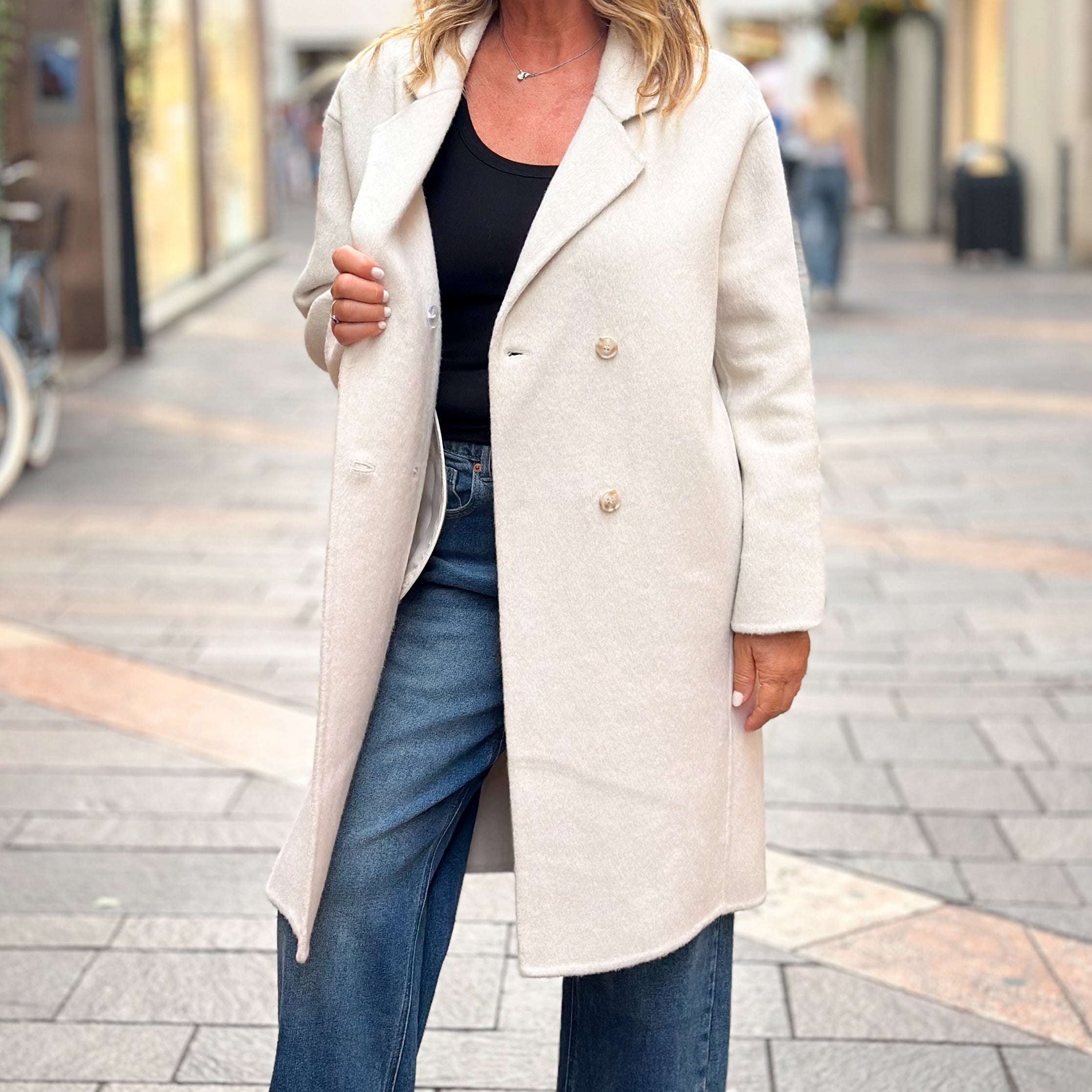 Cappotto bianco handmade