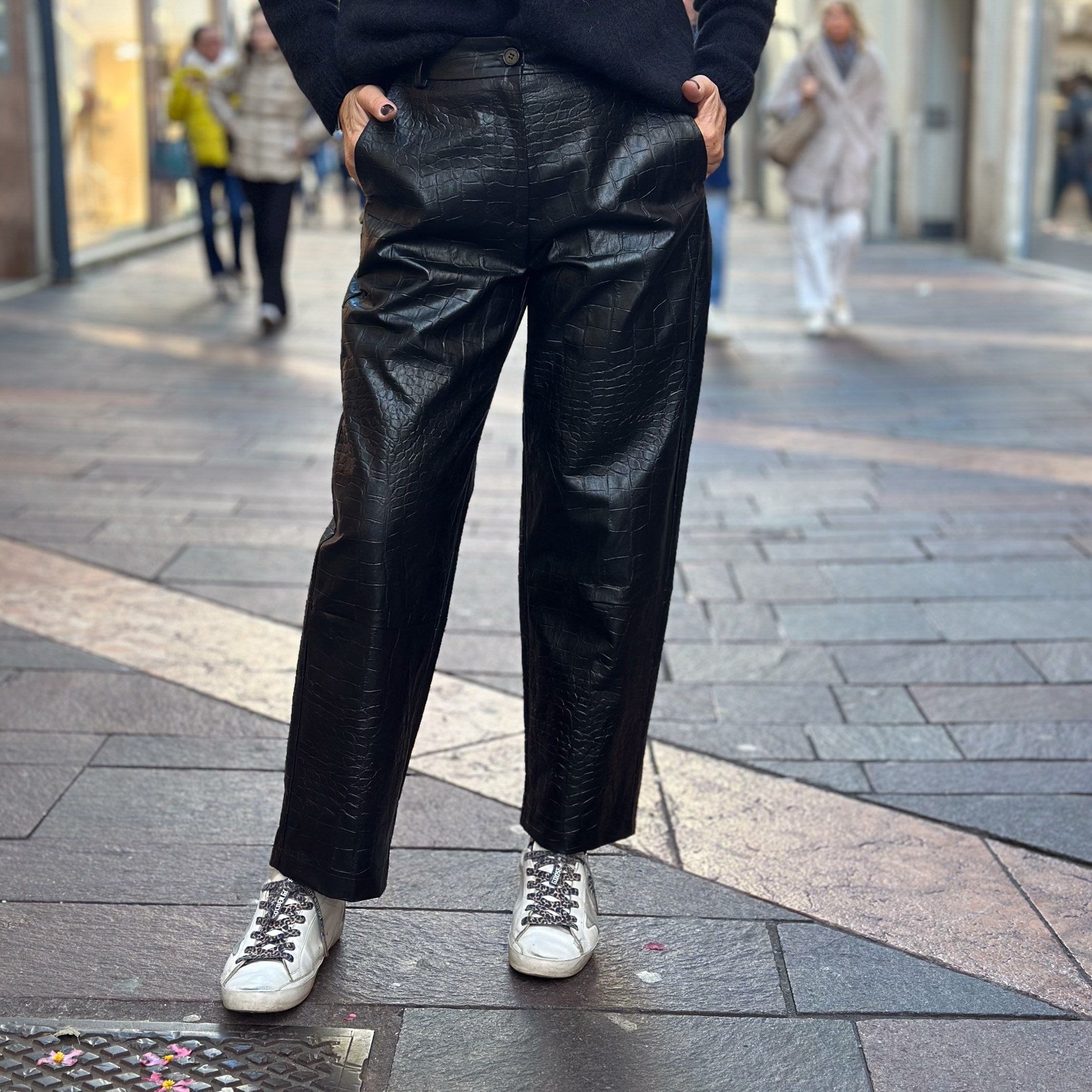 Pantaloni Ecopelle effetto cocco - Please