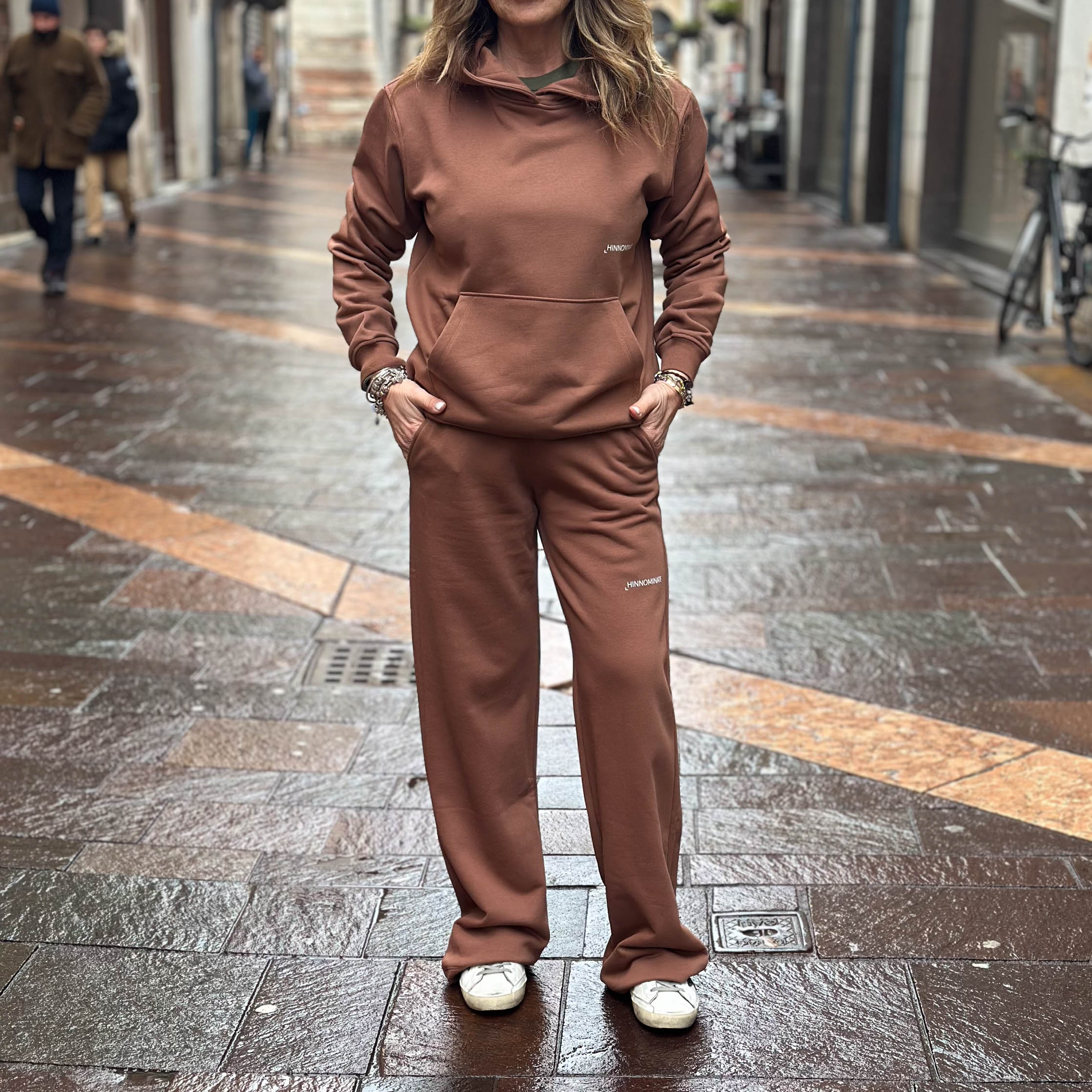 Pantaloni Hinnominate Gamba Larga - Moka e Burro