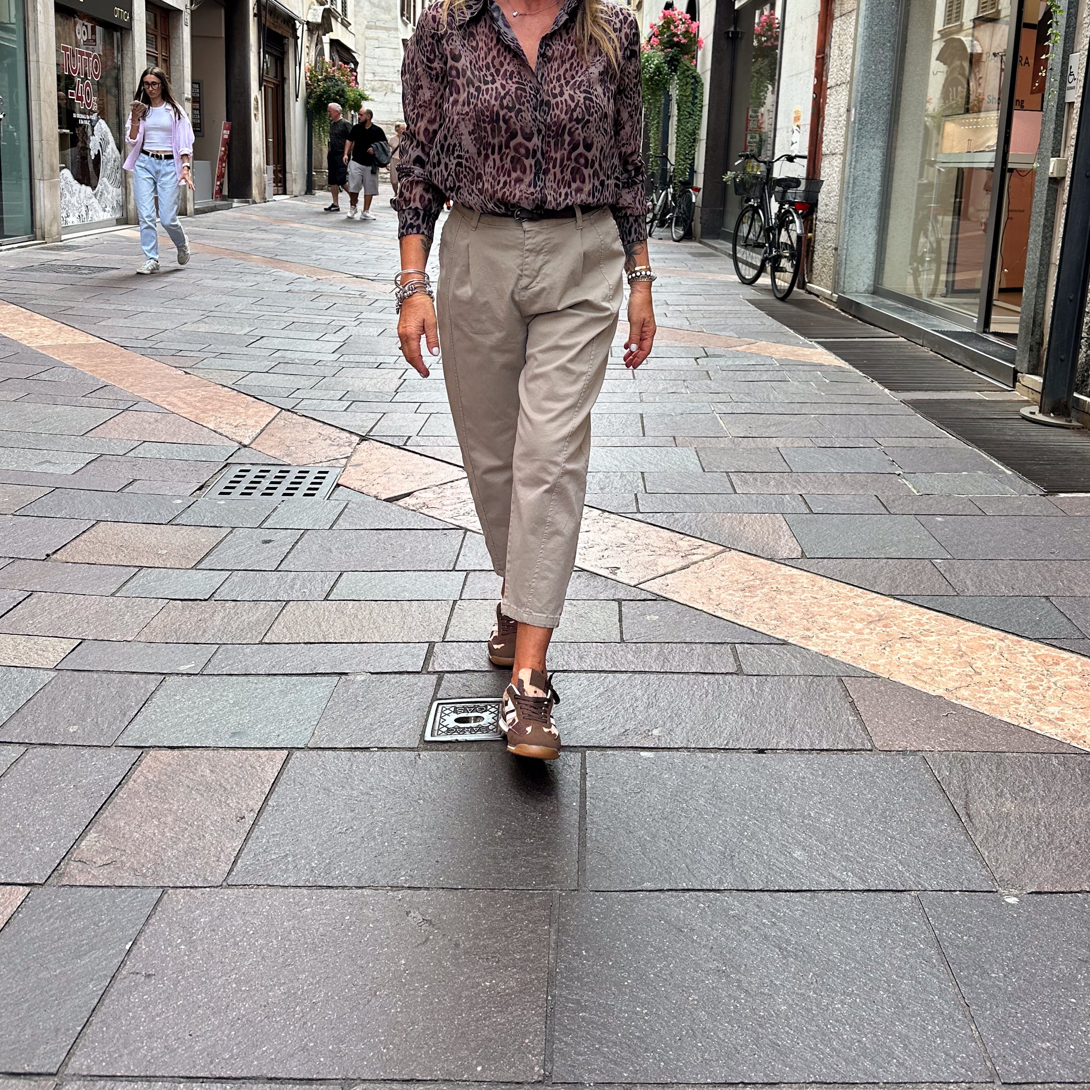 Pantalone Beige in cotone
