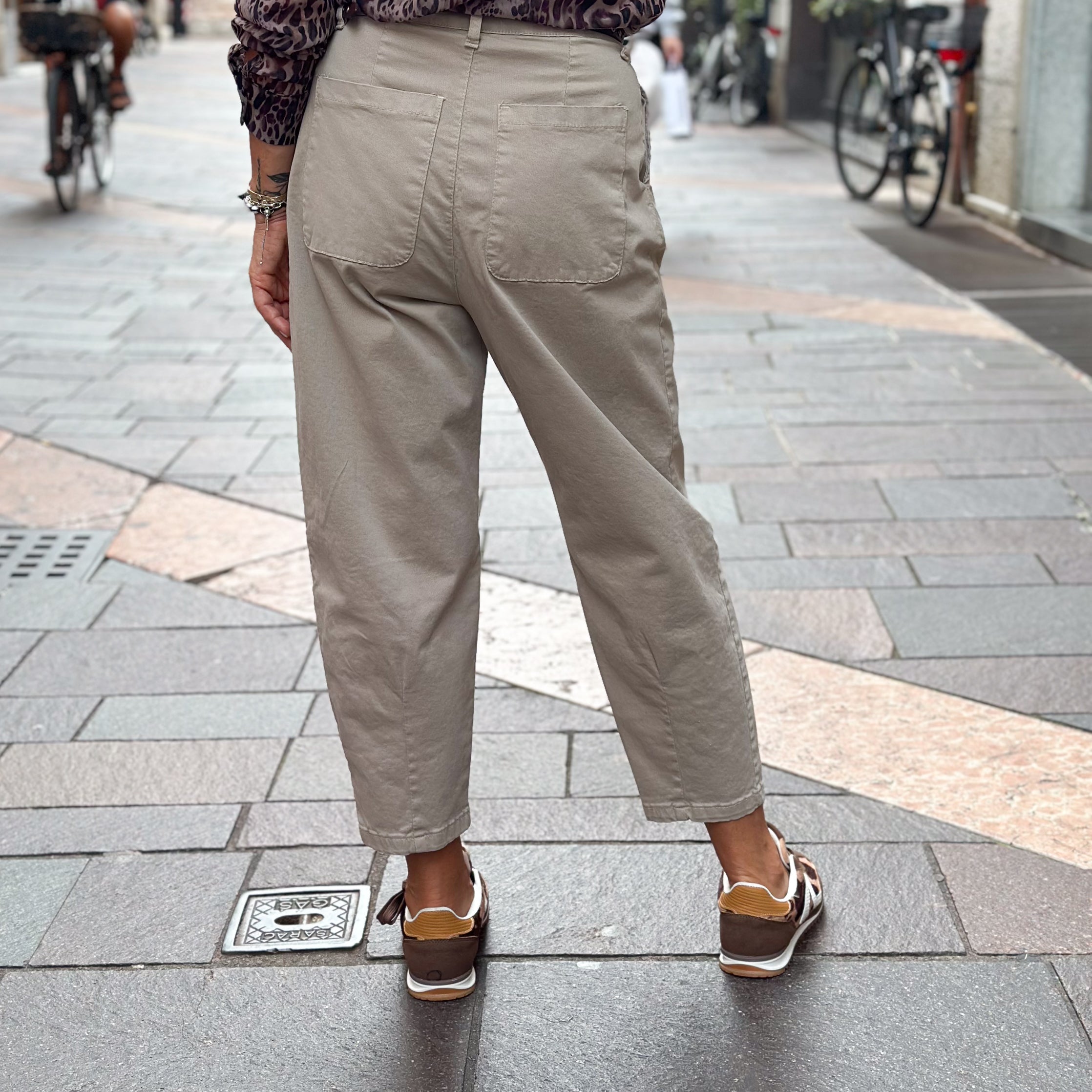 Pantalone Beige in cotone