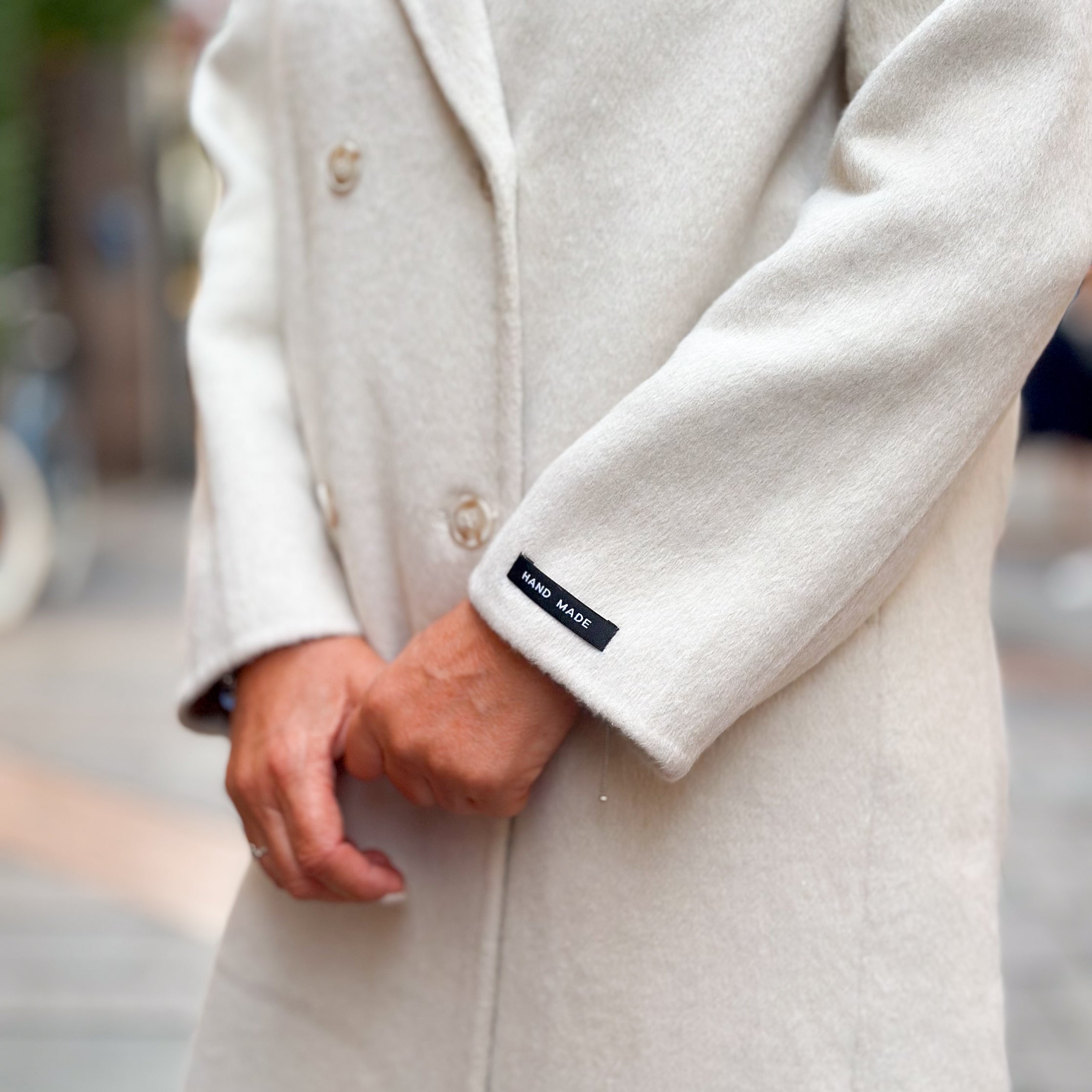Cappotto bianco handmade