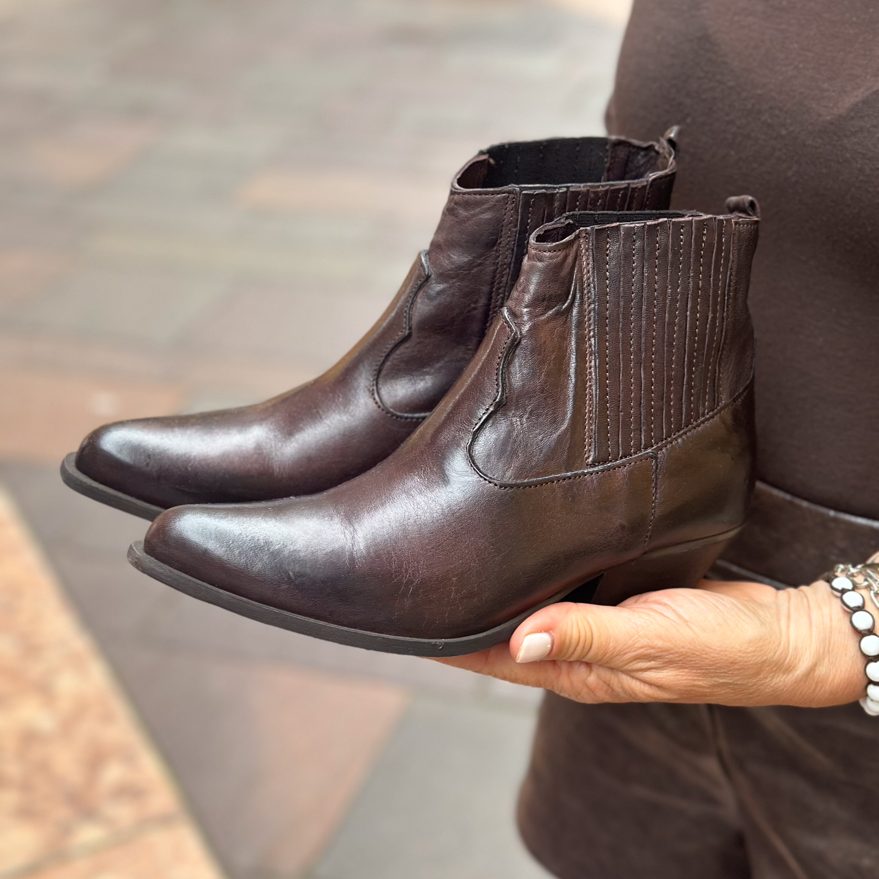 Stivaletto Susy Mix in cuoio